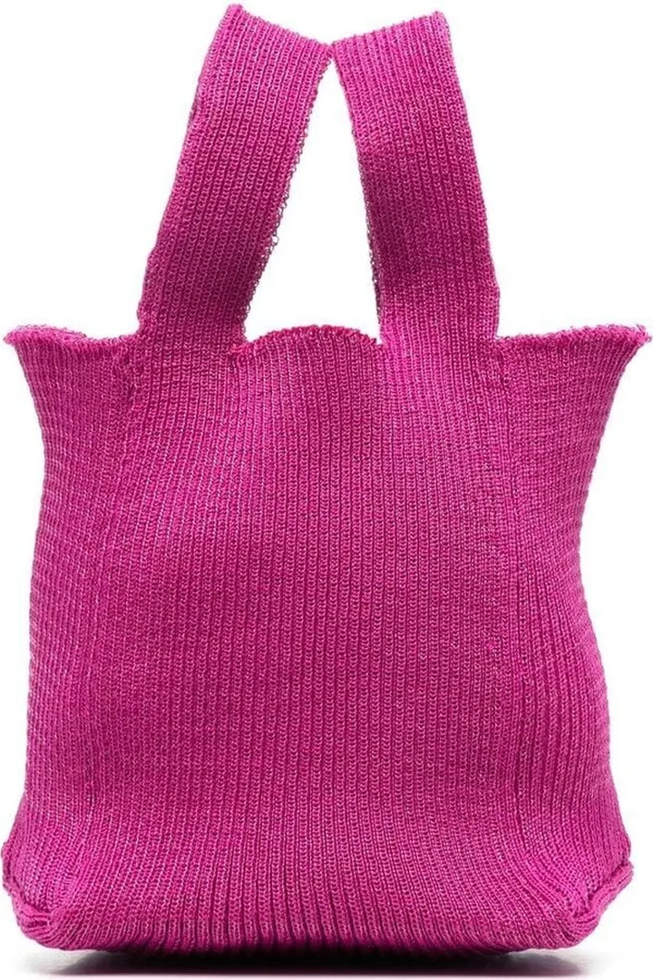 Emma Square knitted tote bag