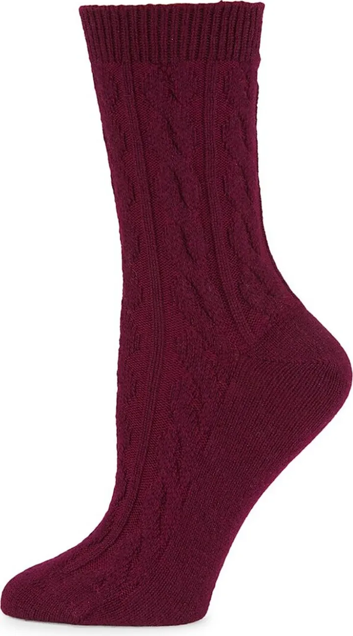 Cable-Knit Cashmere Socks