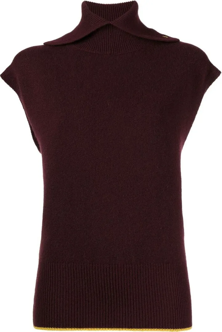Roll-Neck Sleeveless Jumper