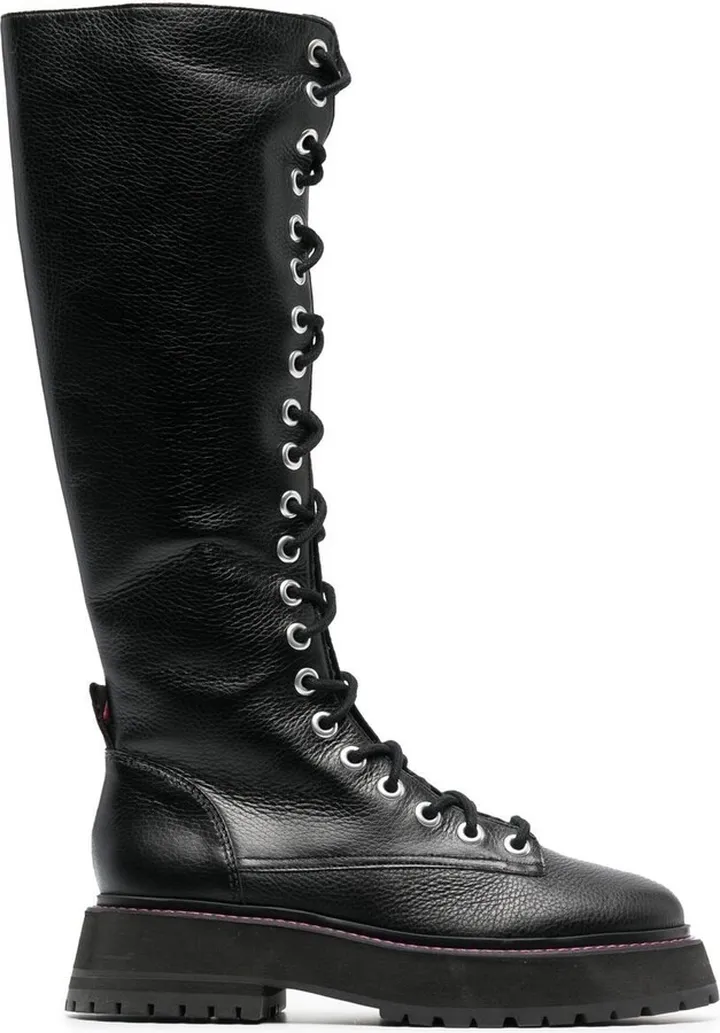 Lara knee-length combat boots