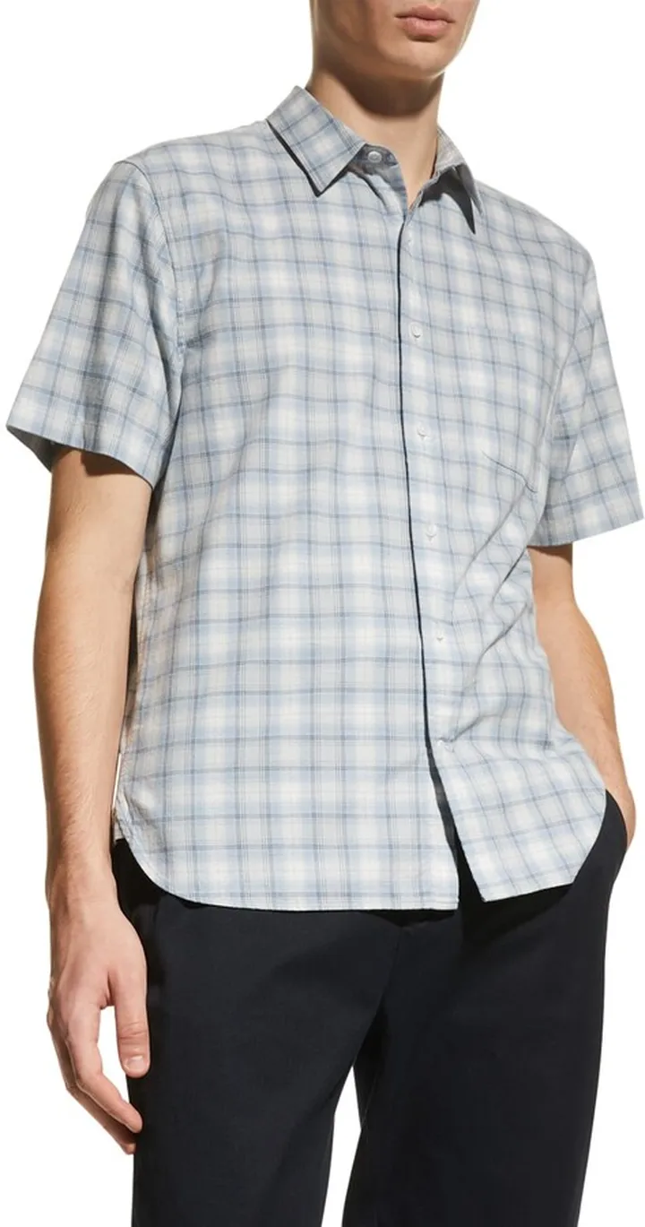 Men's Moonlit Shadow Plaid Sport Shirt