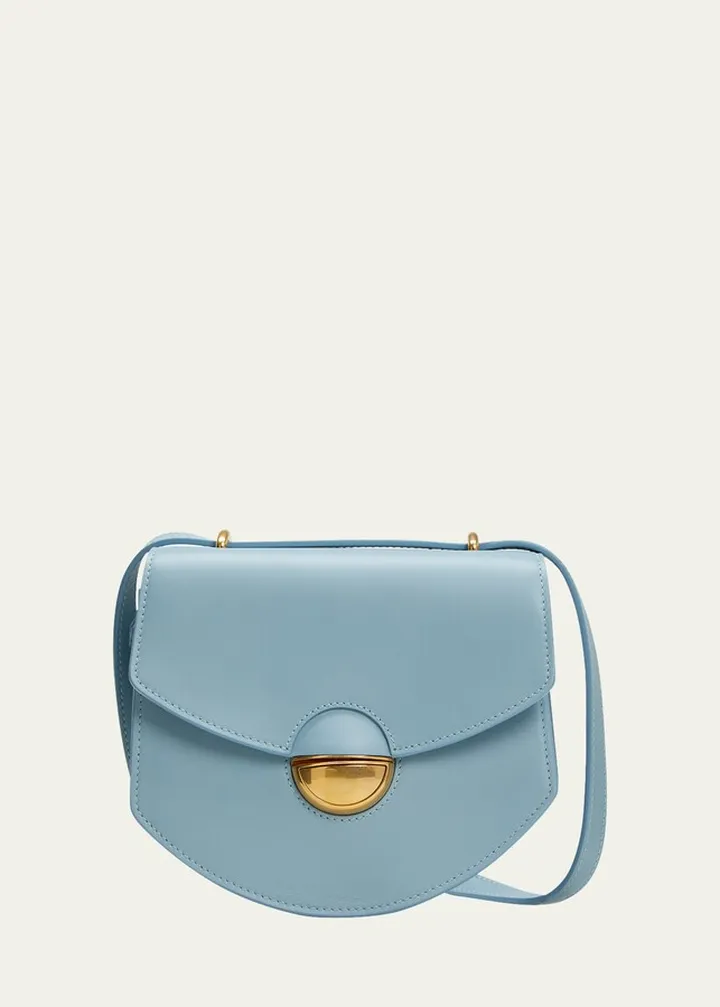 Dia Mini Round Leather Crossbody Bag