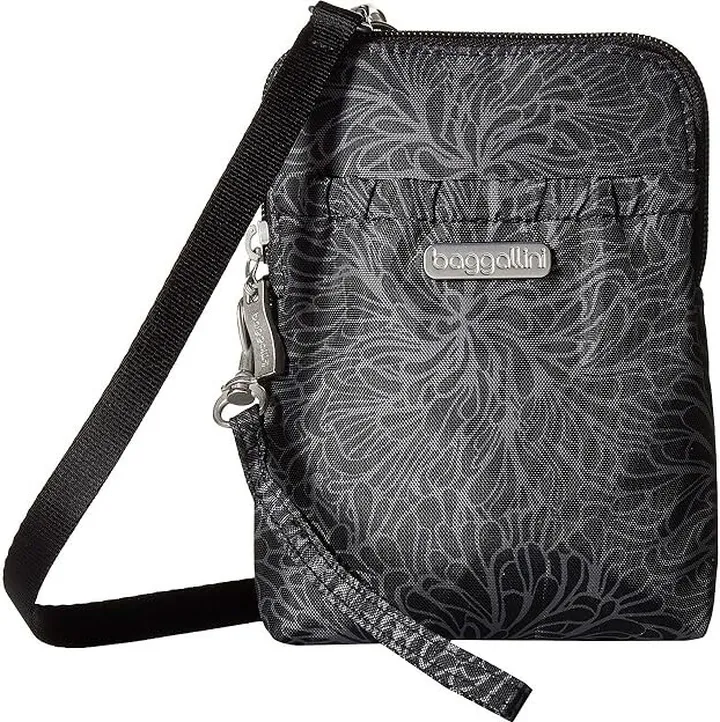 Baggallini Bryant Pouch (Midnight Blossom) Cross Body Handbags