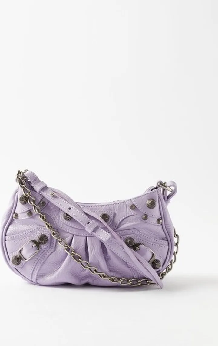 Le Cagole Mini Leather Shoulder Bag
