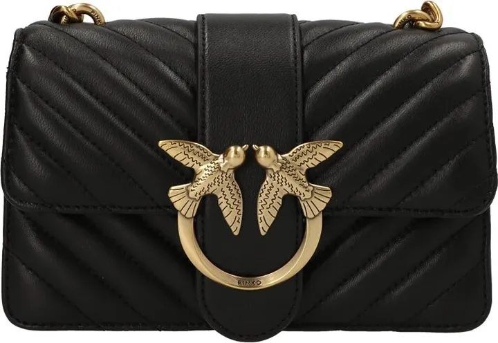 Pinko Love Icon Quilted Mini Crossbody Bag
