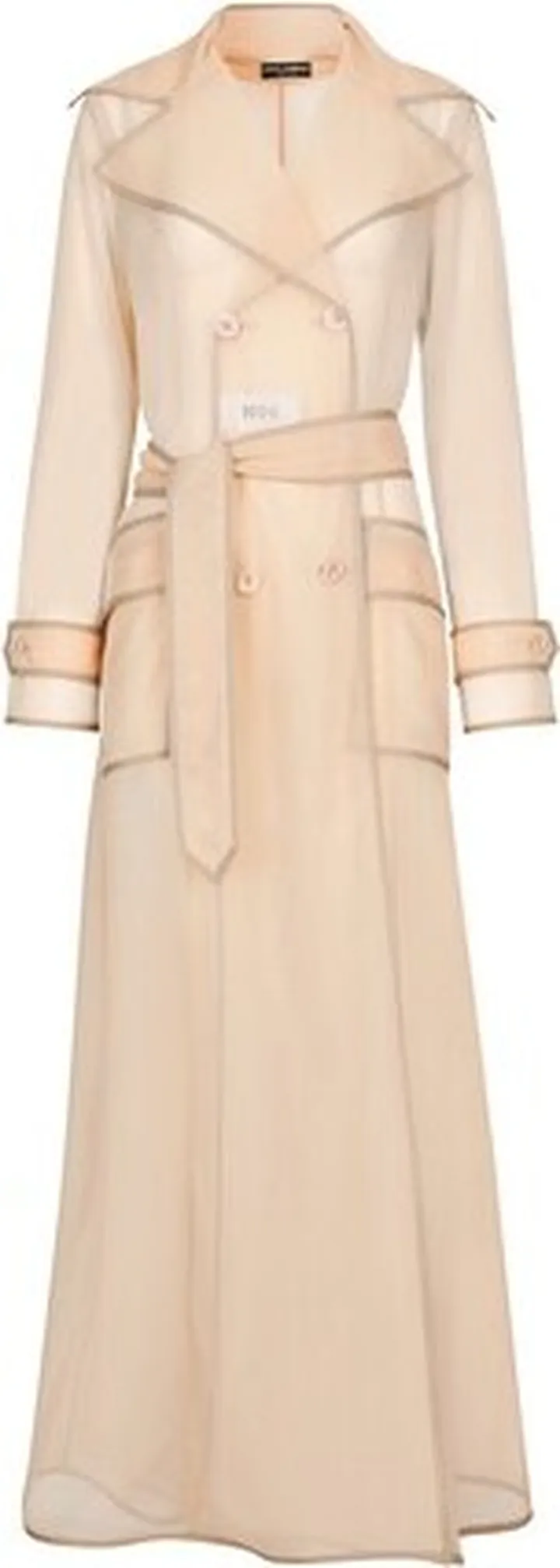 KIM DOLCE&GABBANA sheer trench coat