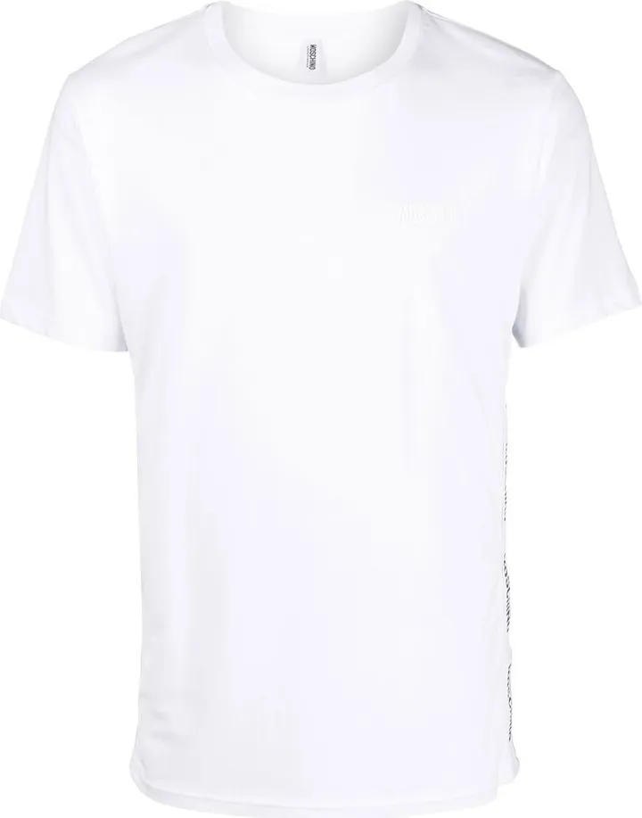 logo-tape cotton T-shirt