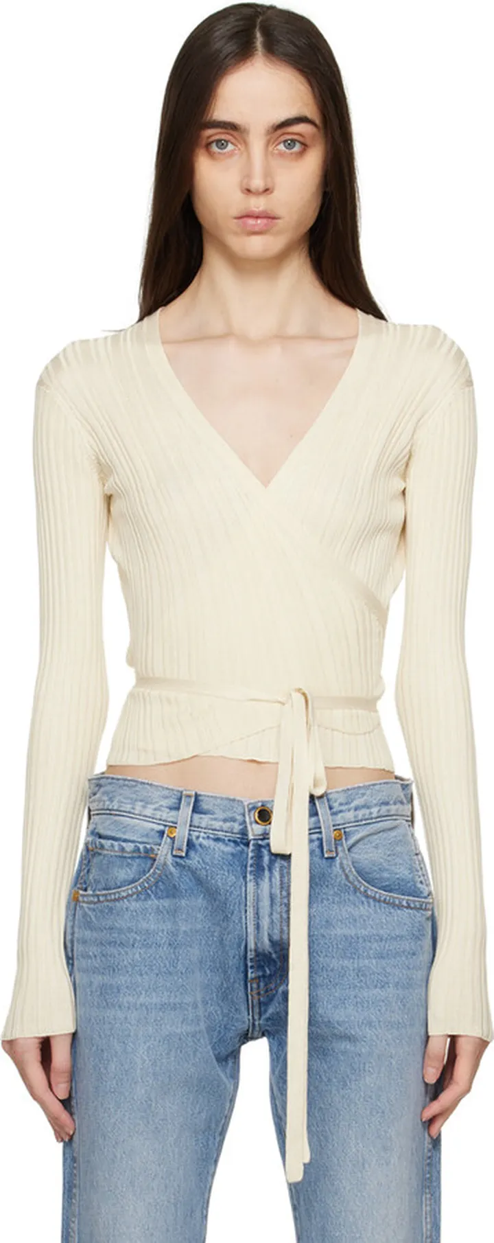 KHAITE Off-White Bambi Cardigan