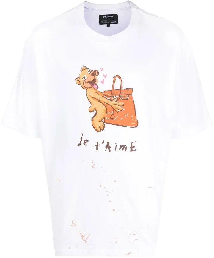 graphic-print cotton T-shirt