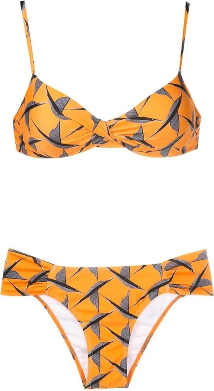 Vitória bird-print bikini set