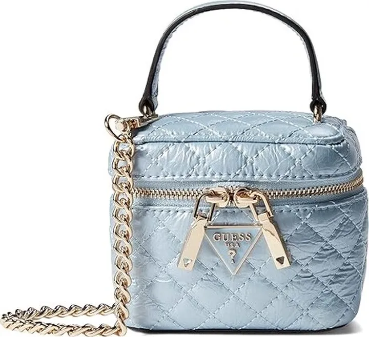 GUESS Spark Mini Cannister (Powder Blue) Handbags