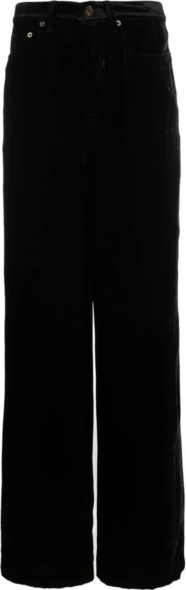 Wide-Leg Velvet Trousers