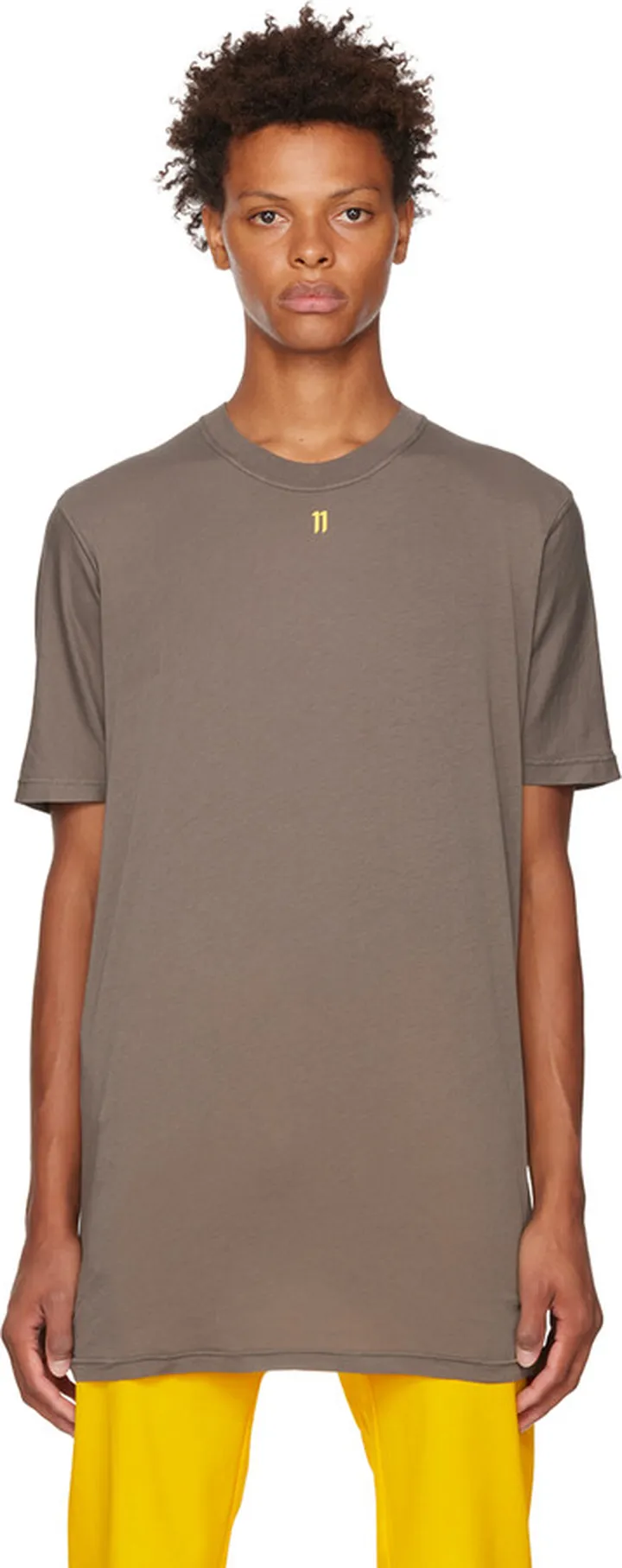 11 by Boris Bidjan Saberi Brown TS5 T-Shirt