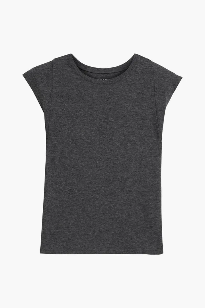 Mélange organic Pima cotton-jersey tank