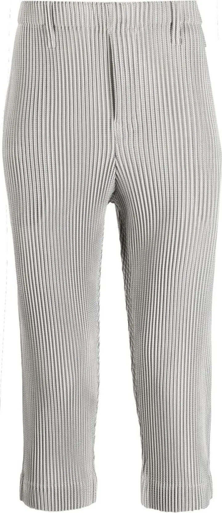 Leno cropped pleated trousers