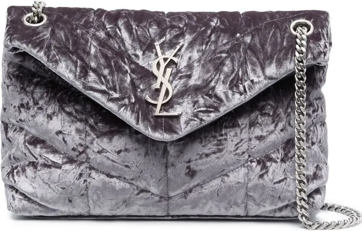 small Puffer velvet shoulder bag