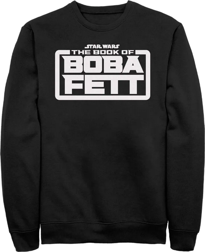Men's Star Wars: The Book of Boba Fett White Logo Sweatshirt - Black - Small