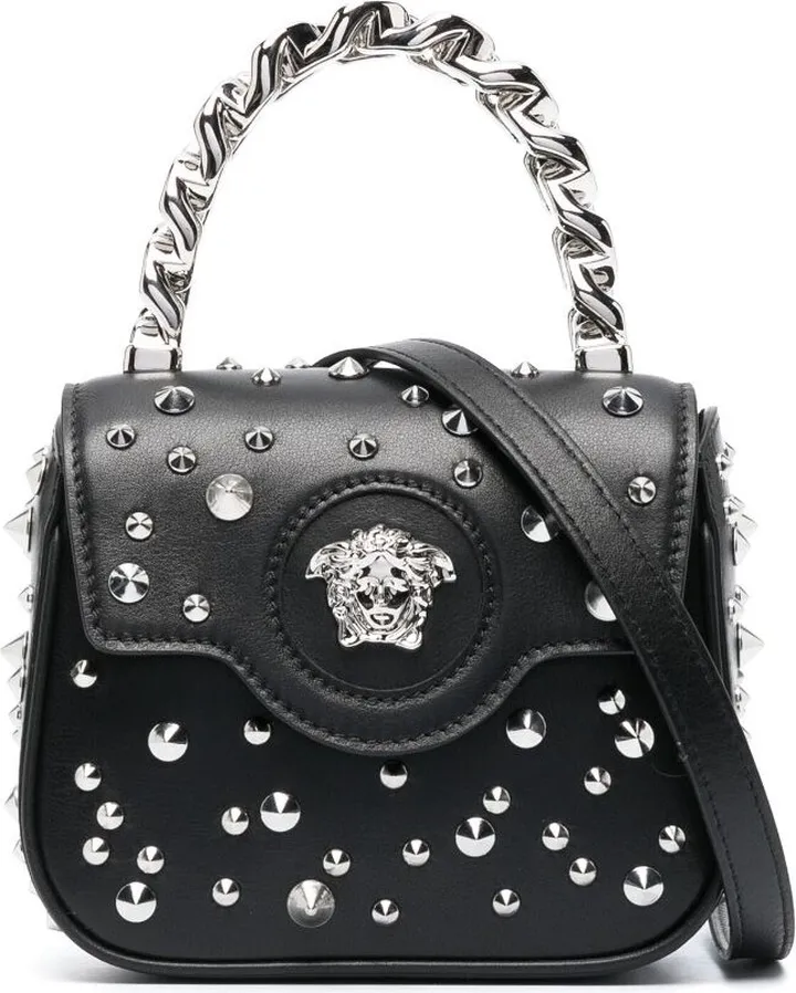 La Medusa spike-embellished mini bag
