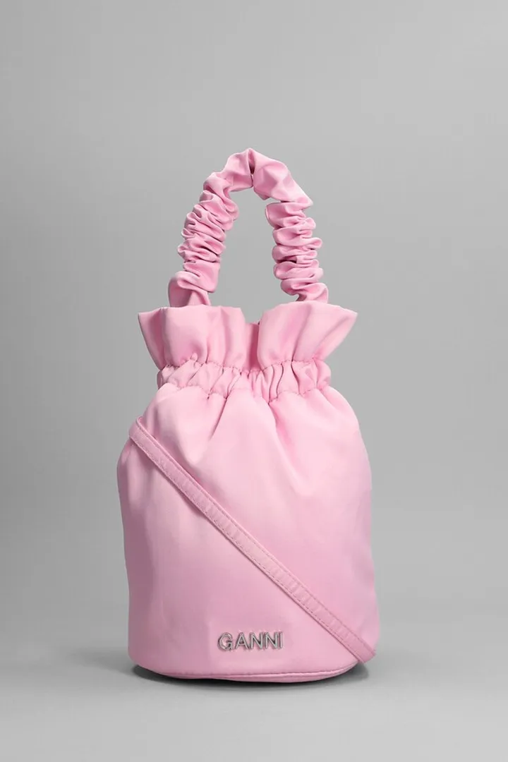 Hand Bag In Rose-pink Polyester