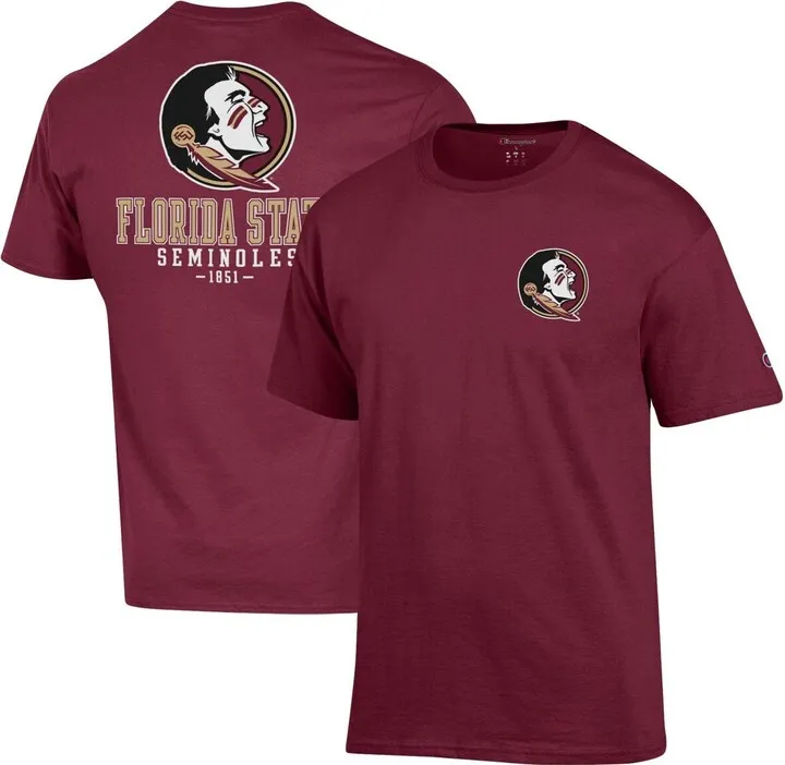 Men's Champion Garnet Florida State Seminoles Stack 2-Hit T-shirt