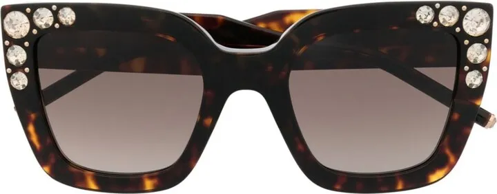 Oversize Crystal-Embellished Sunglasses
