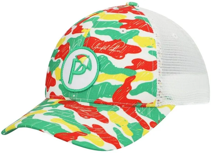 Men's Puma Green Arnold Palmer Invitational Multi Camo Snapback Hat