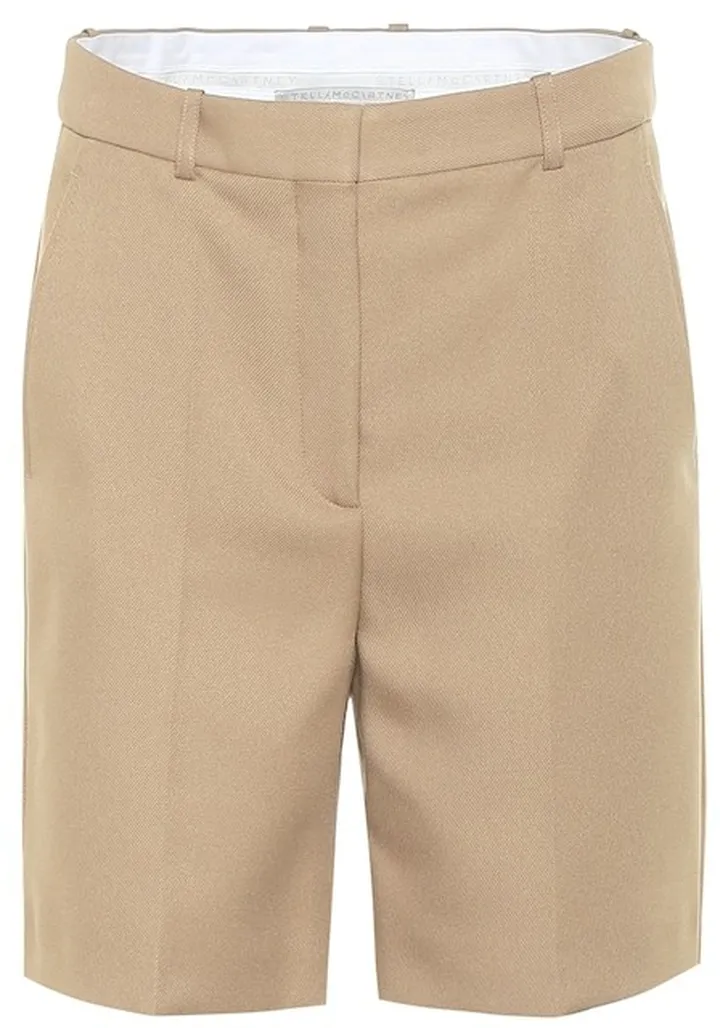 Amber high-rise Bermuda shorts