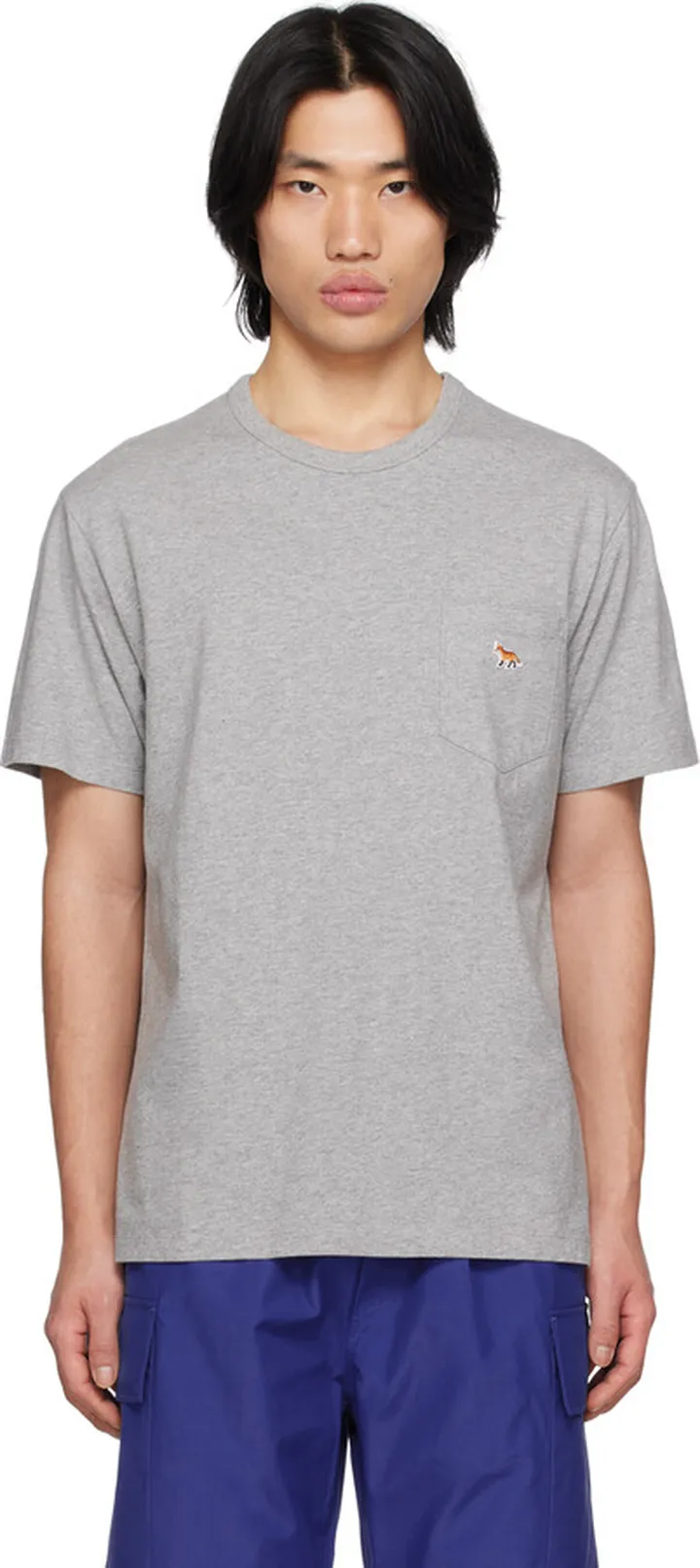 Maison Kitsuné Gray Baby Fox T-Shirt