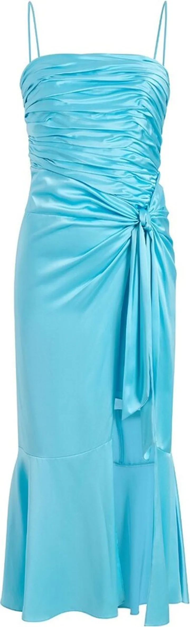 Katz ruched-detail midi dress