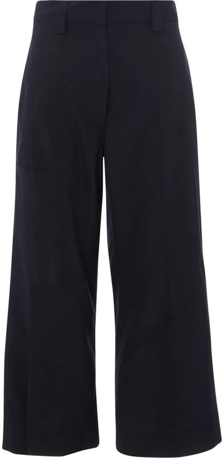 Cropped Wide-Leg Trousers