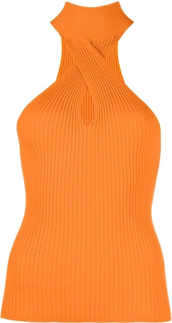Ribbed Halterneck Vest Top
