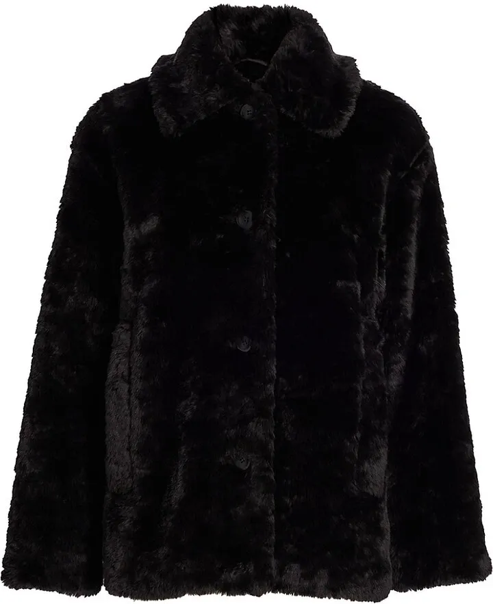 Faux Fur Peacoat