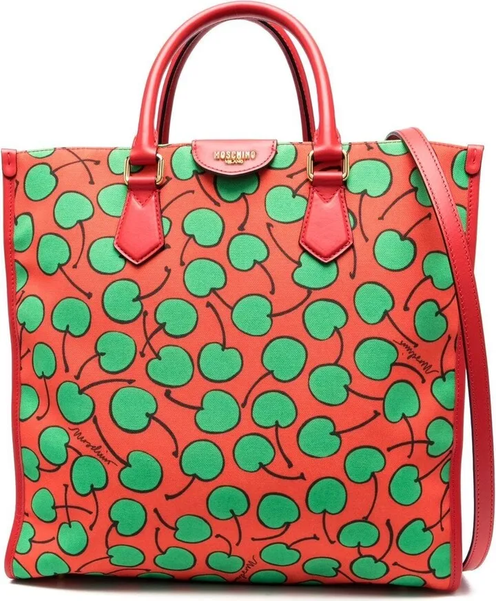 Cherry Print Tote Bag