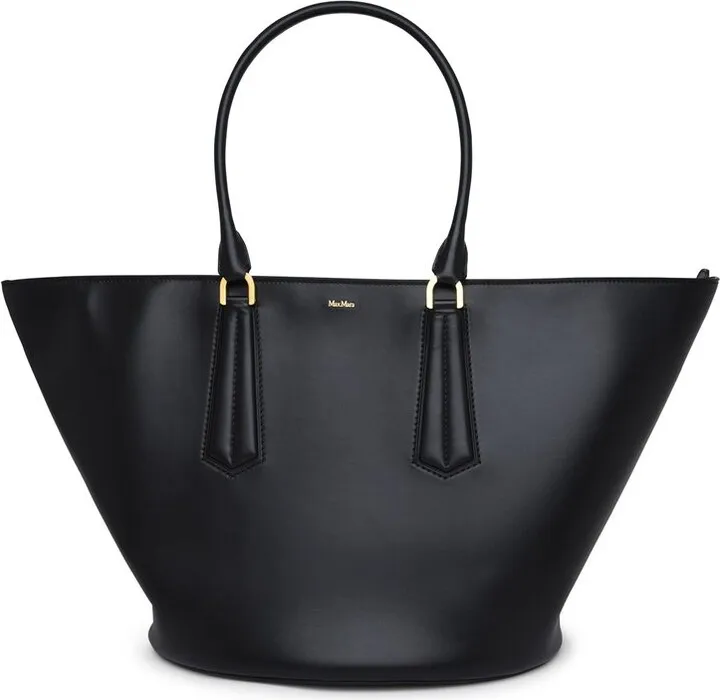 Max Mara Logo Printed Shopping Bag