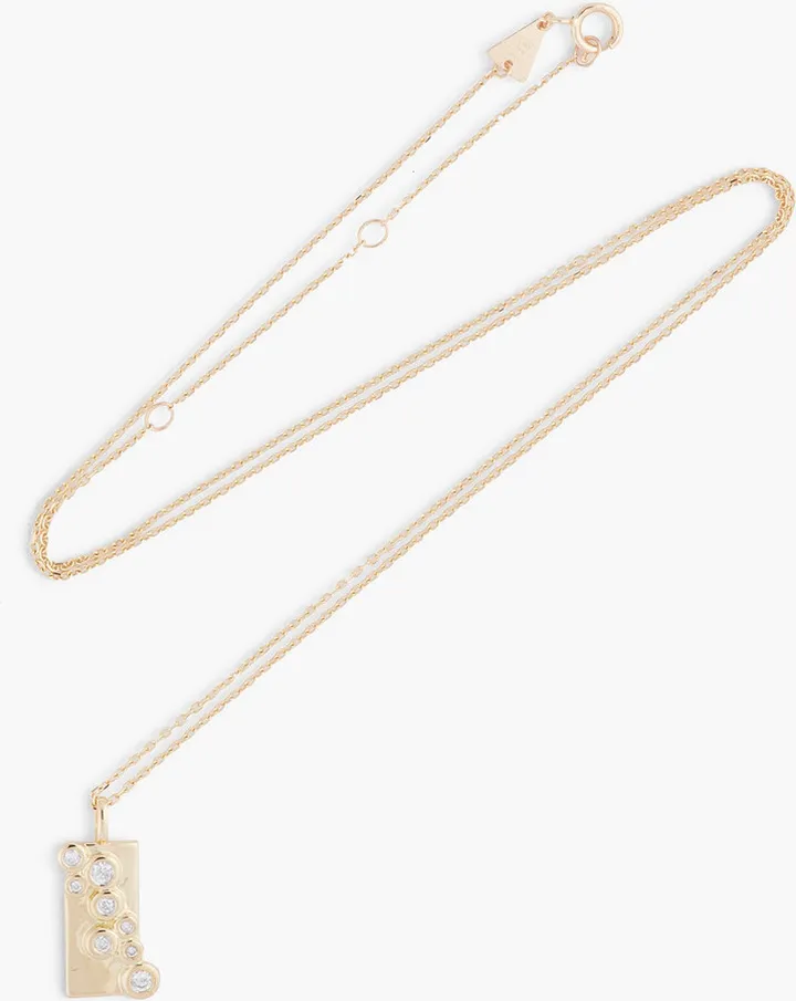 14-Karat Gold Diamond Necklace