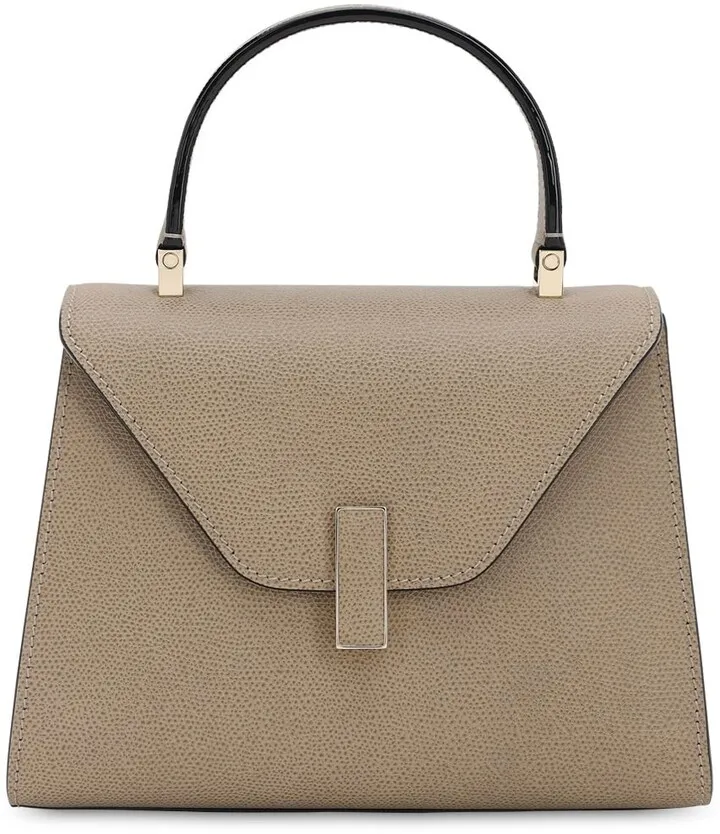 Mini Iside grained leather bag