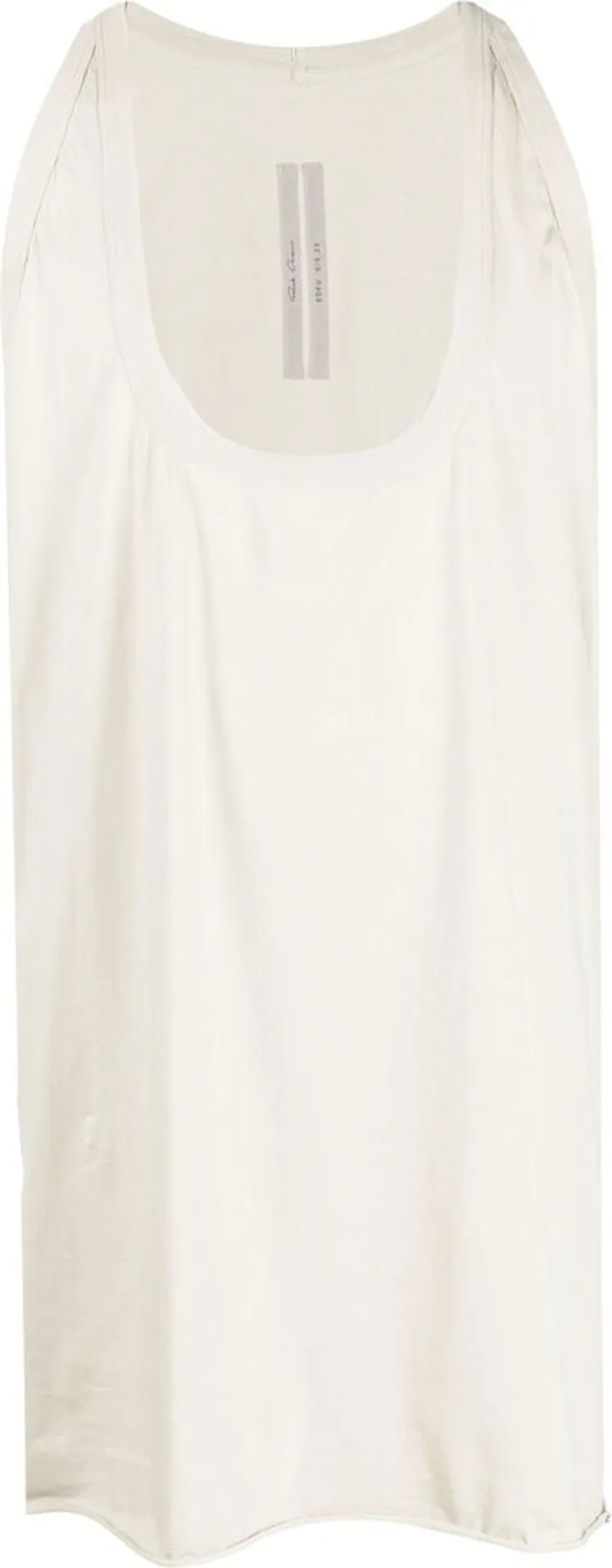 U-neck long-length tank top