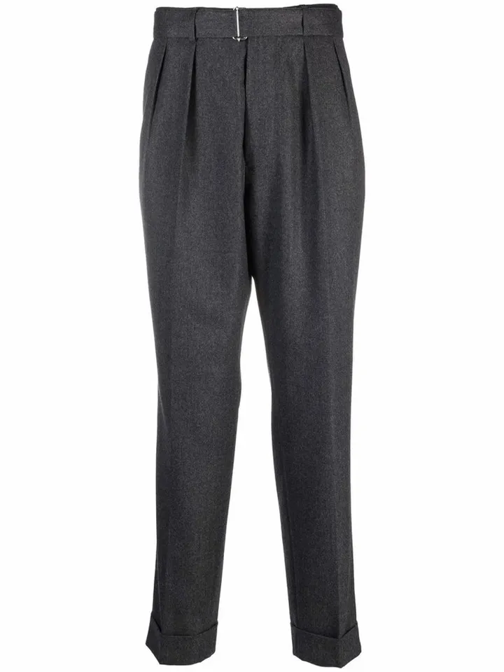 Tapered Tailored-Leg Trousers