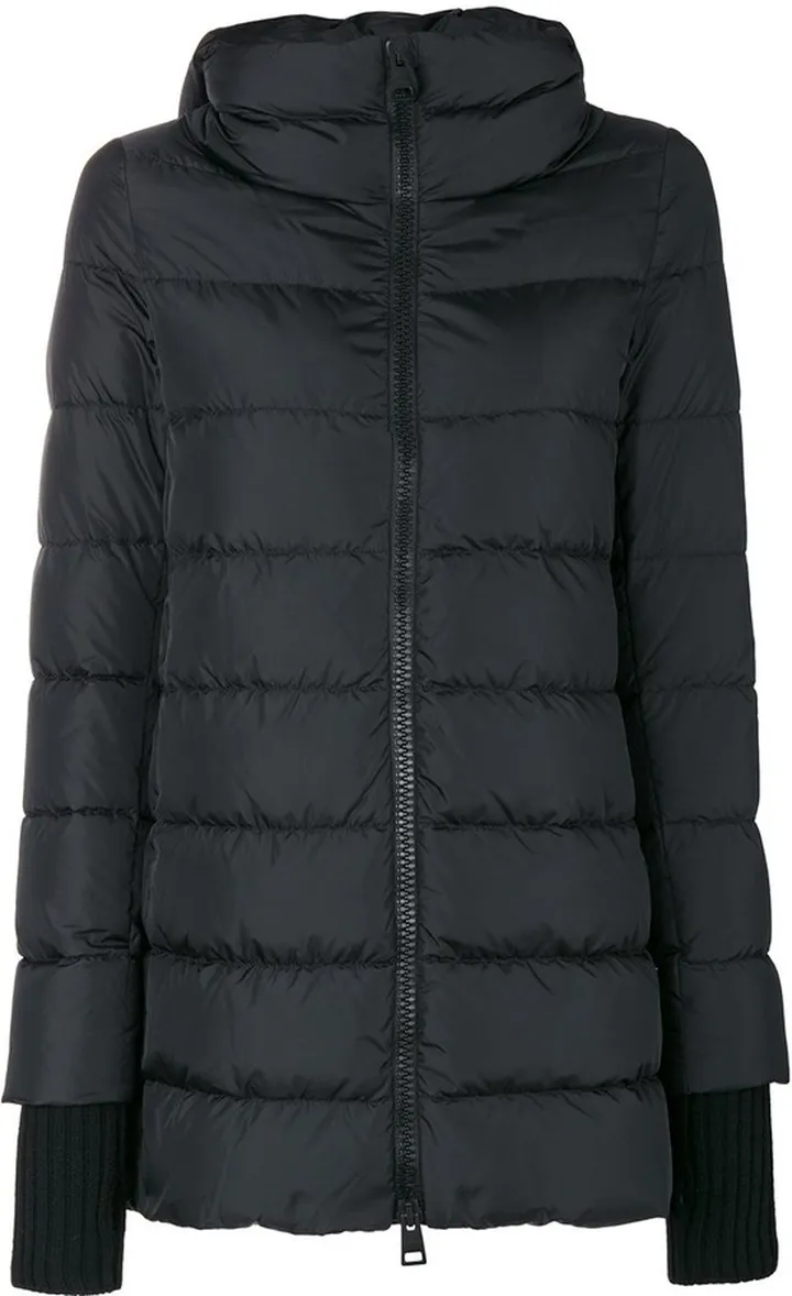 Padded Zip-Up Hooded Coat