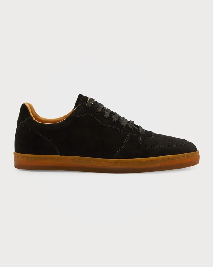 Men's Suede Leather Low-Top Sneakers