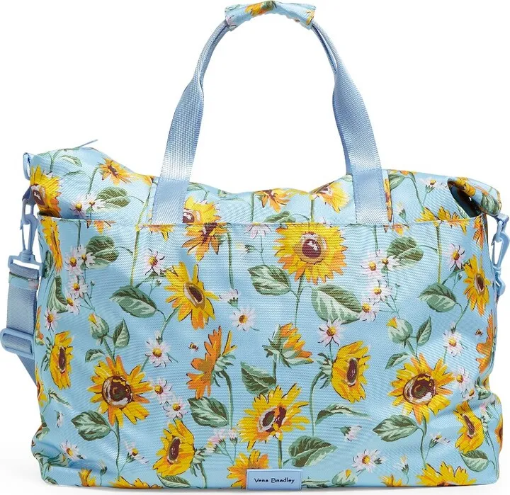 Vera Bradley Women's Recycled Travel Tote Sunflower Sky