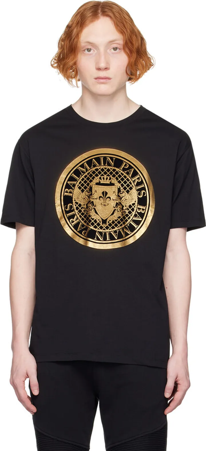 Balmain Black Coin T-Shirt