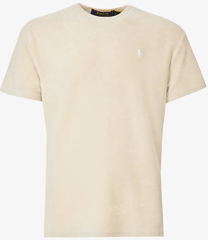 ens Tan Logo-embroidered Regular-fit Cotton and Recycled-polyester-blend T-shirt