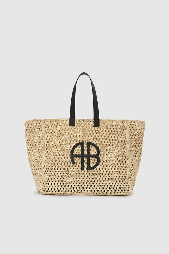 ANINE BING Large Rio Tote in Natural
