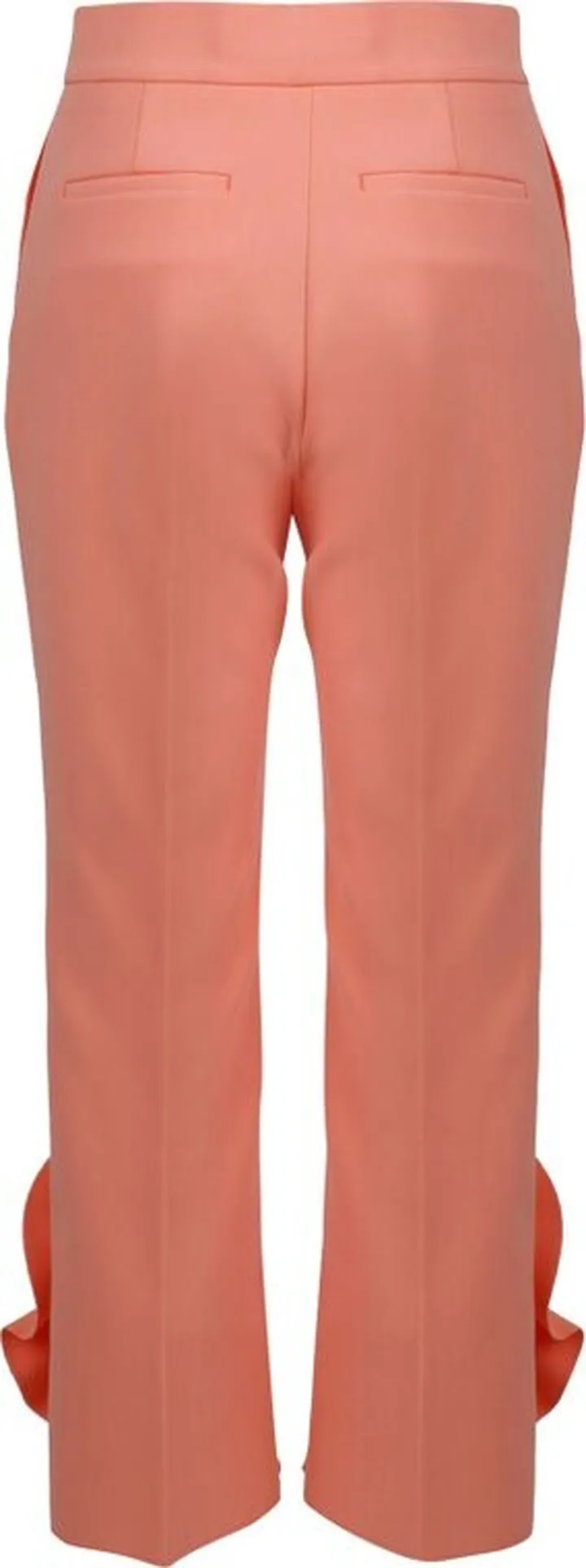 MSGM Ruffle Detailed Flared Cropped Trousers