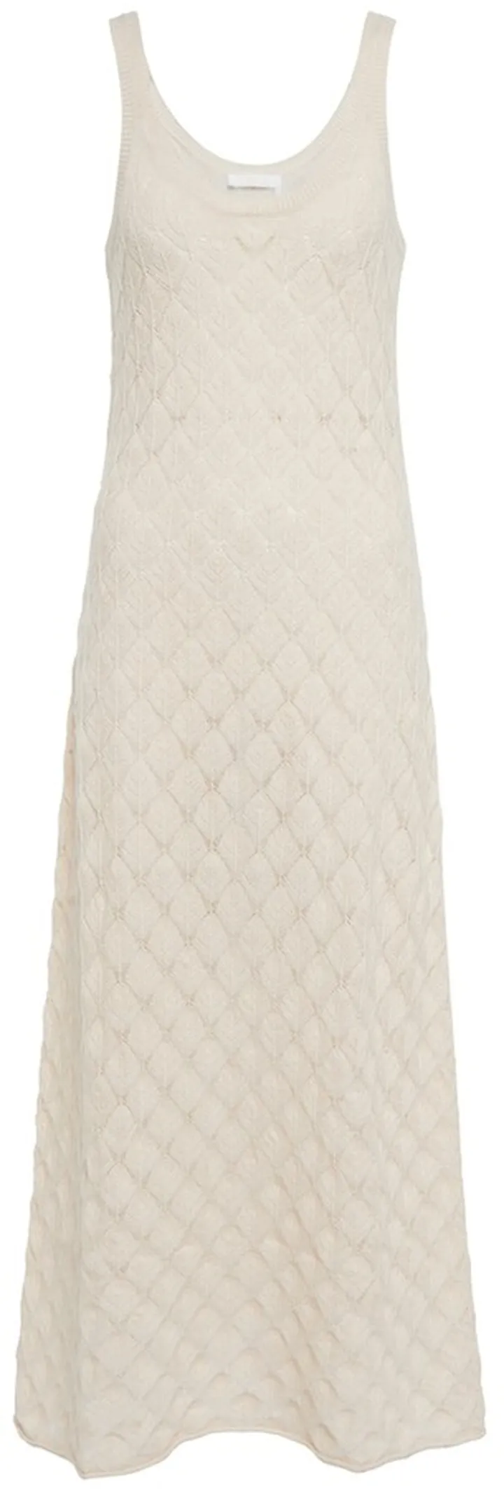 Open-knit cashmere maxi dress