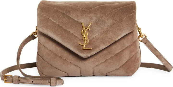 Toy Loulou Calfskin Suede Crossbody Bag