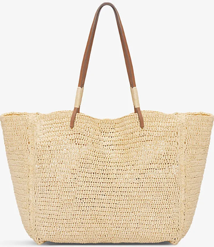 Natural Straw Natural-paper Beach bag