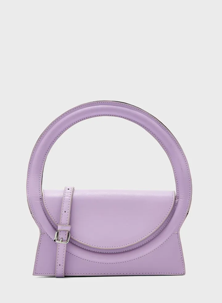 Rounded Handle Satchel Bag