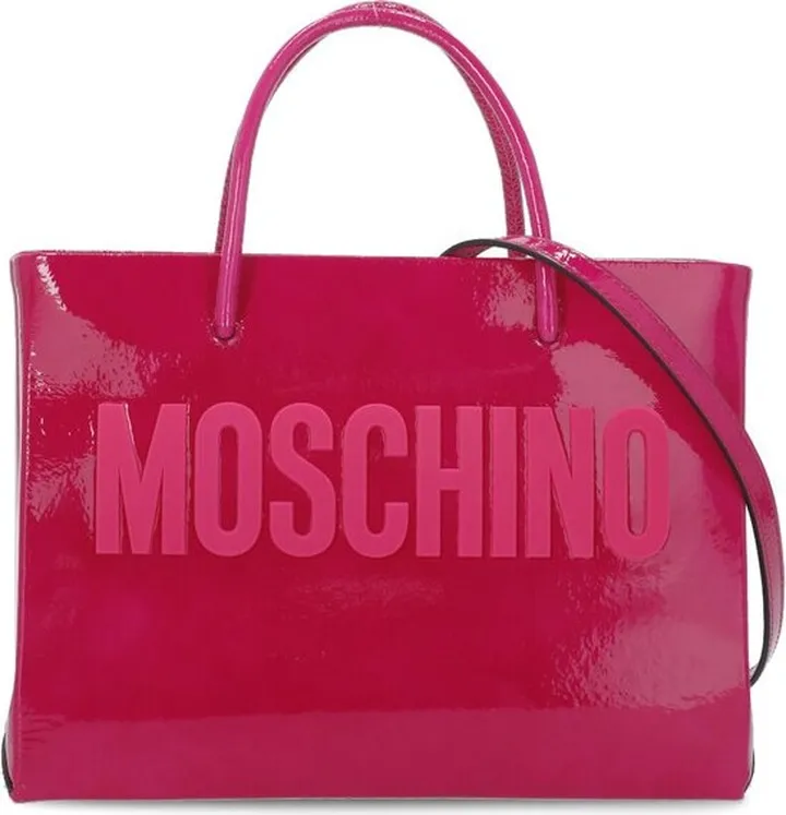 Moschino Logo Embossed Tote Bag